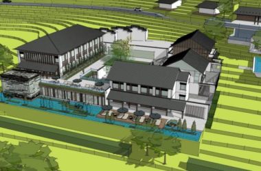 Sketchup酒店模型|民宿，新中式风格，住宅，商业，娱乐休闲设施-BIM建筑网
