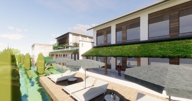 Sketchup酒店模型|民宿，新中式风格，住宅，商业，娱乐休闲设施