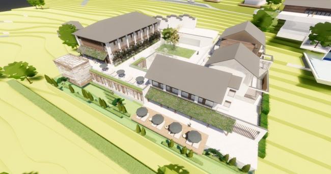 Sketchup酒店模型|民宿，新中式风格，住宅，商业，娱乐休闲设施