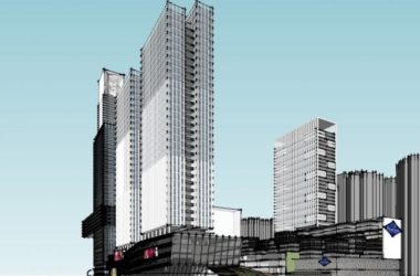 Sketchup综合体模型|超高层商业综合体，办公酒店，现代风格-BIM建筑网