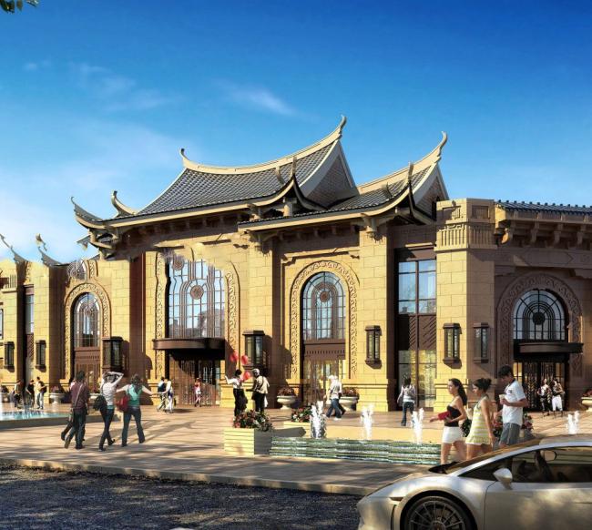 Sketchup商业模型|多层商业建筑，古典风格