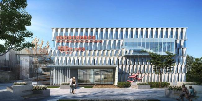 Sketchup文化模型|多层博物馆，现代风格，文化建筑