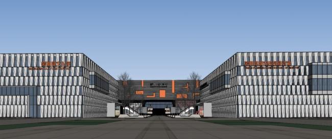 Sketchup文化模型|多层博物馆，现代风格，文化建筑