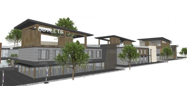 Sketchup商业模型|多层商业街，新中式风格