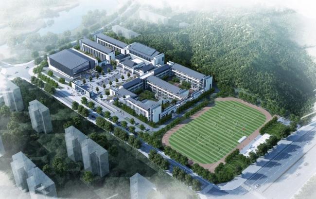 Sketchup学校模型|多层学校，校园，教育建筑，新中式风格