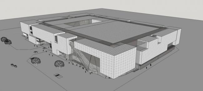 Sketchup商业模型|多层商场，商业建筑，现代风格，大型商厦