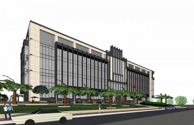 Sketchup办公模型|多层办公楼，酒店，现代风格