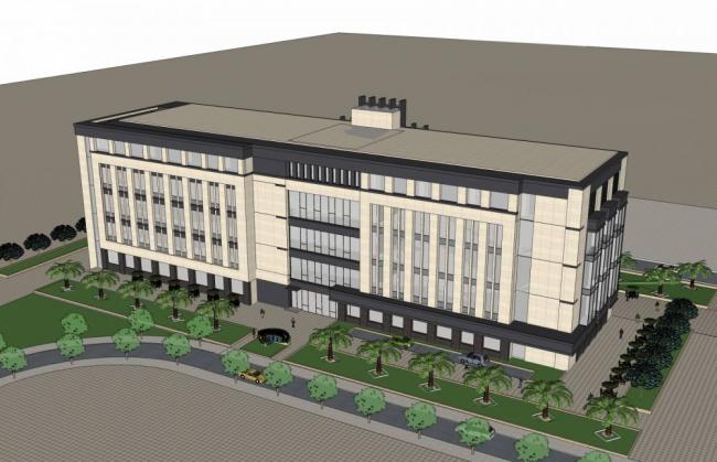 Sketchup办公模型|多层办公楼，酒店，现代风格