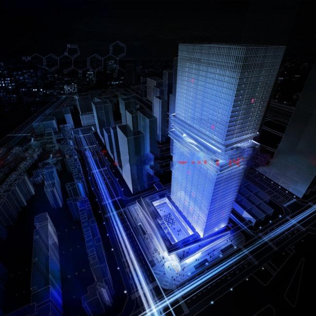 Sketchup办公模型|商务办公，酒店，超高层，商业裙房，现代风格