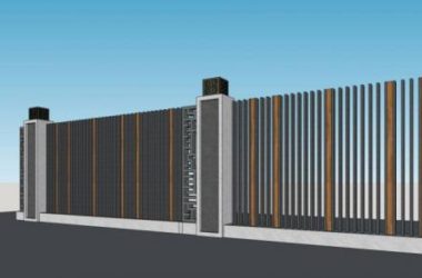 Sketchup素材模型|围墙护栏，建筑构件，中式风格-BIM建筑网