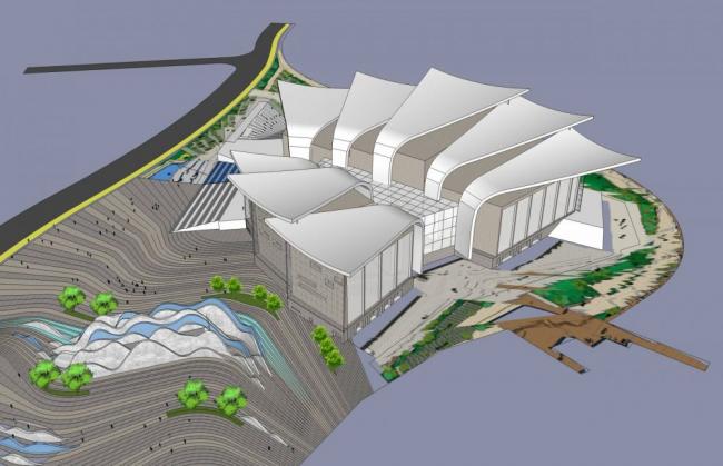 Sketchup文化模型|多层博物馆，文化建筑，现代风格