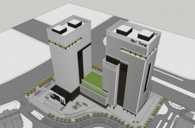 Sketchup办公模型|高层办公楼，酒店，商业裙房，现代风格-BIM建筑网