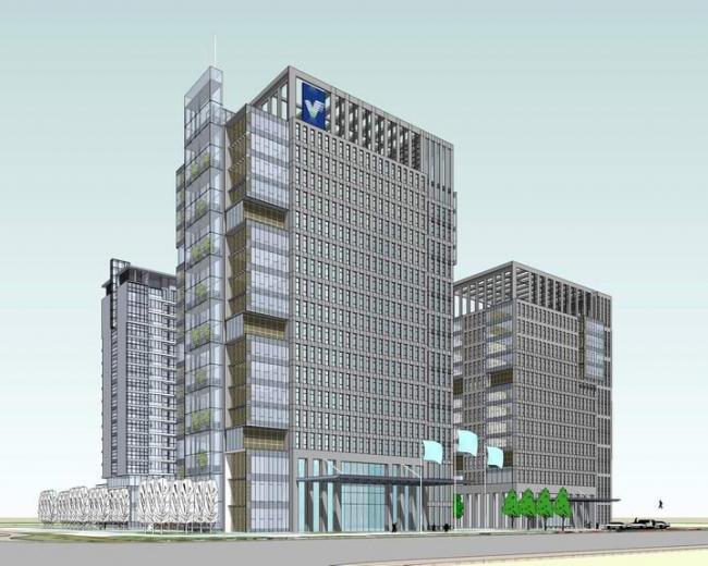 Sketchup办公模型|高层办公楼，现代风格