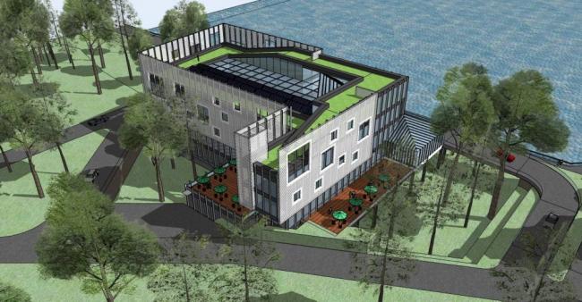 Sketchup商业模型|多层会所，商业建筑，现代风格