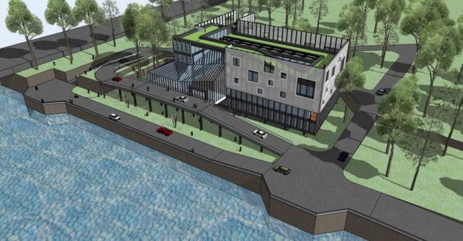 Sketchup商业模型|多层会所，商业建筑，现代风格