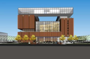 Sketchup办公模型|高层办公楼，现代风格-BIM建筑网