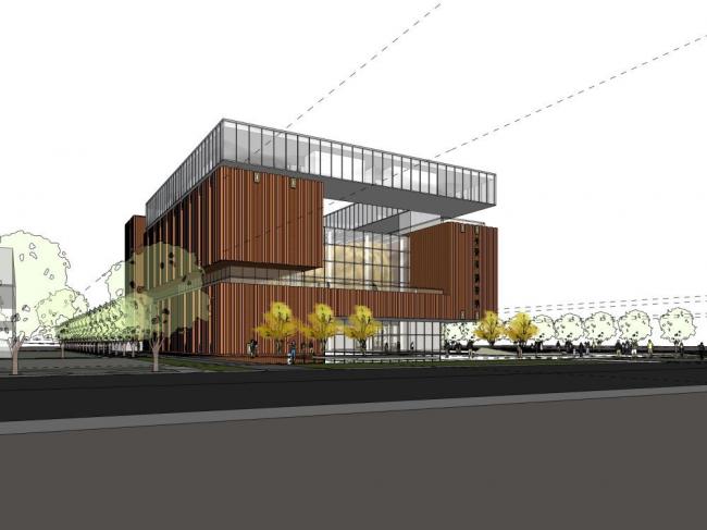 Sketchup办公模型|高层办公楼，现代风格