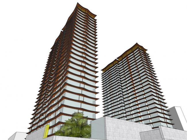 Sketchup住宅模型|超高层公寓，居住建筑，现代风格