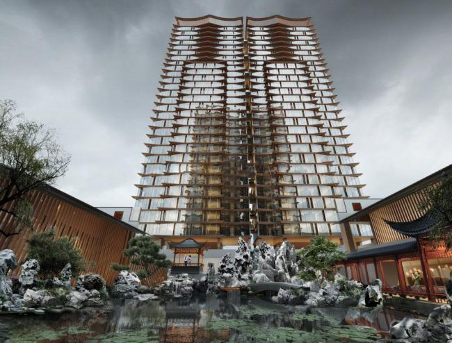 Sketchup住宅模型|超高层公寓，居住建筑，现代风格