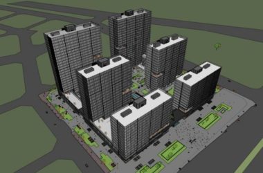 Sketchup综合体模型|高层商业综合体，办公，现代风格-BIM建筑网