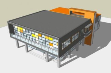 Sketchup商业模型|商业楼，商城，商场，现代风格-BIM建筑网