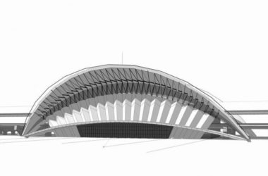 Sketchup车站路桥|火车站，高铁站，现代风格，交通建筑-BIM建筑网