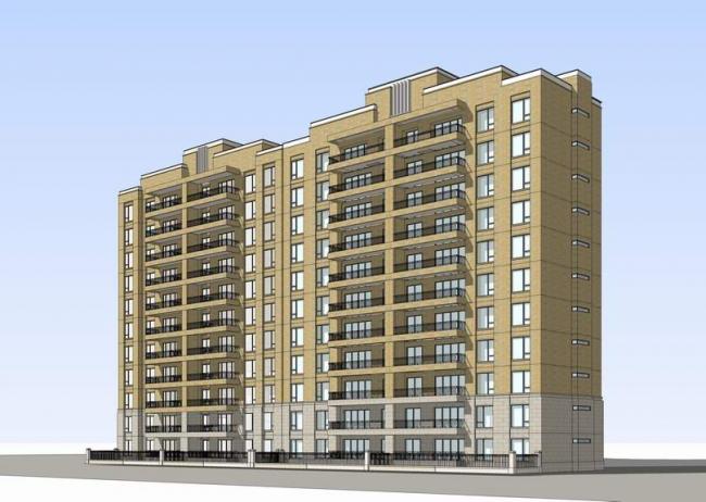 Sketchup住宅模型|中高层住宅，现代风格，居住建筑