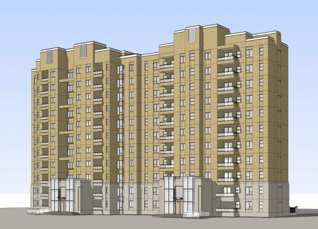 Sketchup住宅模型|中高层住宅，现代风格，居住建筑