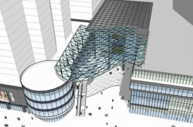 Sketchup素材模型|玻璃雨棚-BIM建筑网