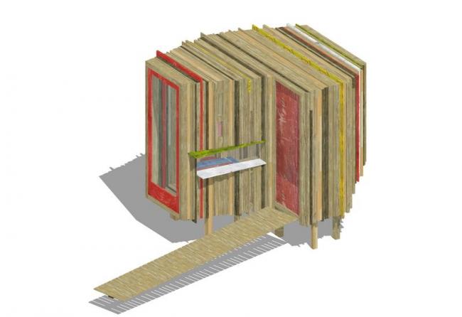 Sketchup素材模型|木屋