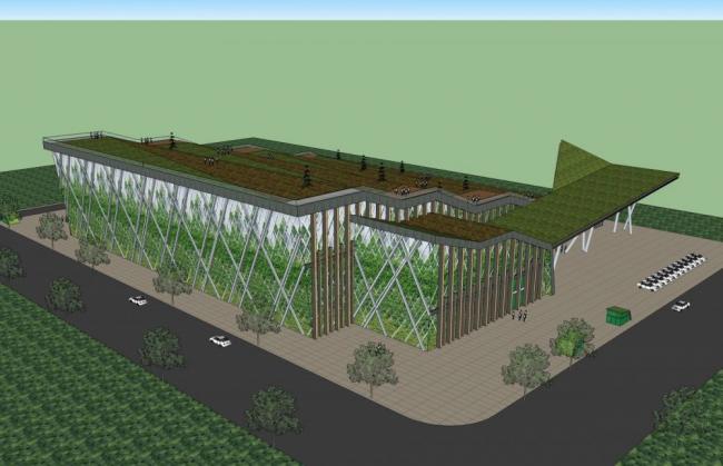 Sketchup文化模型|多层博物馆，文化建筑， 现代风格