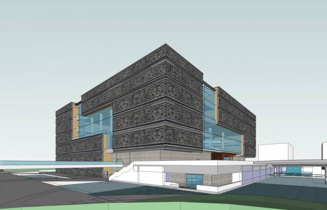 Sketchup文化模型|多层博物馆，文化建筑， 现代风格