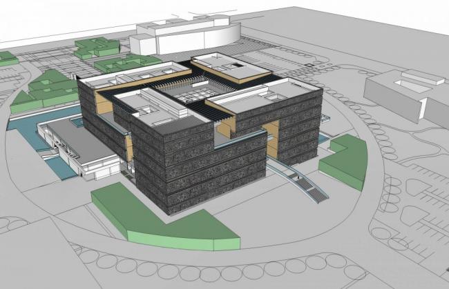 Sketchup文化模型|多层博物馆，文化建筑， 现代风格