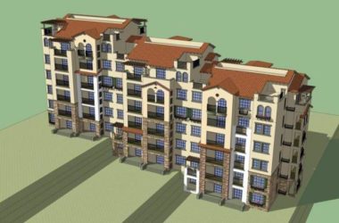 Sketchup住宅模型|多层住宅，居住建筑，洋房，西班牙风格-BIM建筑网