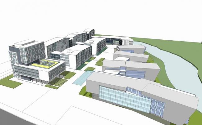 Sketchu工业厂房|多层产业园，现代风格，工业建筑，小型办公楼