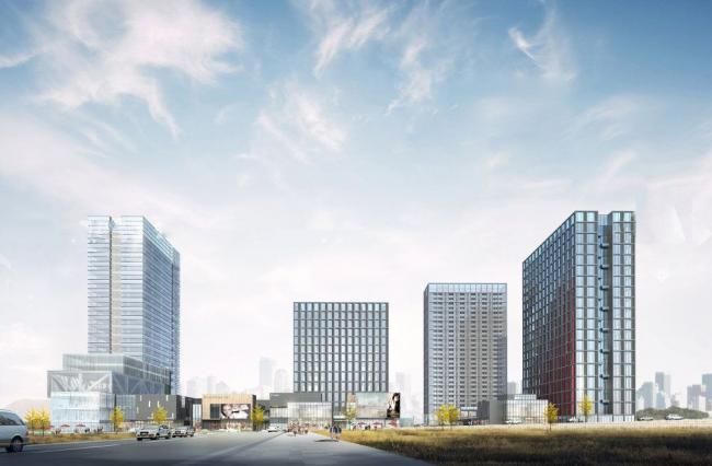 Sketchup综合体模型|超高层商业综合体，酒店办公，现代风格