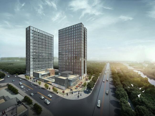 Sketchup综合体模型|超高层商业综合体，酒店办公，现代风格