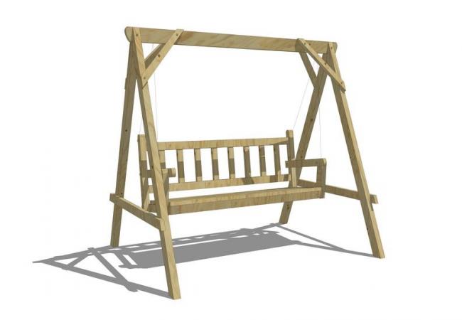 Sketchup素材模型|秋千椅子，景观，素材组件