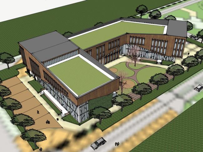 Sketchup学校模型|多层幼儿园，教育建筑，现代风格