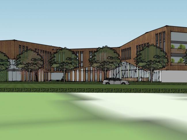 Sketchup学校模型|多层幼儿园，教育建筑，现代风格