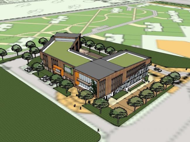 Sketchup学校模型|多层幼儿园，教育建筑，现代风格