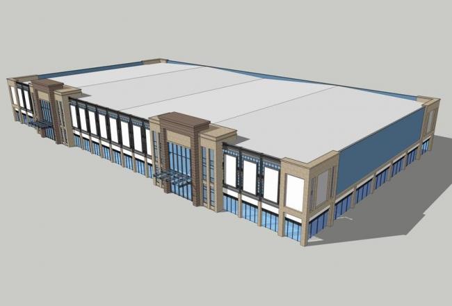 Sketchup商业模型|厂房改购物中心，家具城，家居城