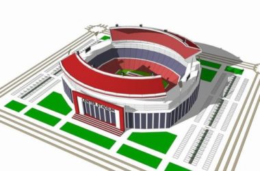 Sketchup体育馆模型|多层体育馆，现代风格-BIM建筑网