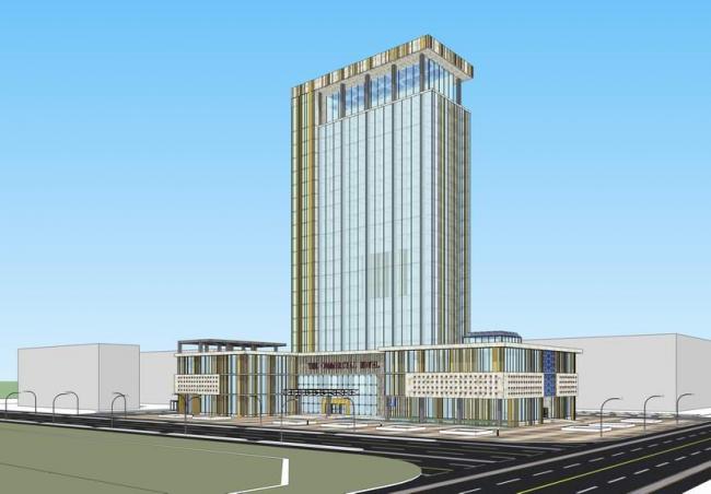 Sketchup办公模型|高层办公楼，酒店，现代风格