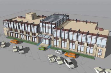 Sketchup商业模型|商业楼，现代风格，商业建筑-BIM建筑网