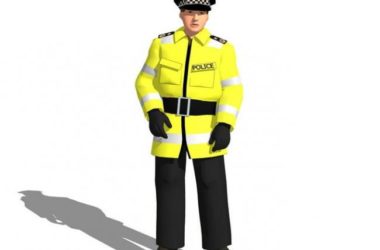 Sketchup素材模型|3D人物，警察-BIM建筑网