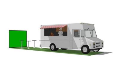 Sketchup小品模型|贩卖亭，售卖亭，小卖部，餐车，现代风格-BIM建筑网