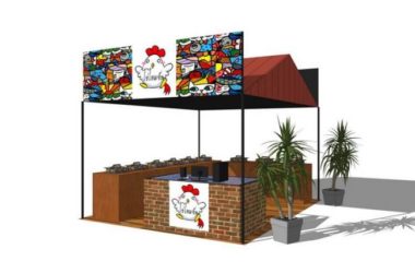 Sketchup小品模型|贩卖亭，售卖亭，小卖部，现代风格-BIM建筑网