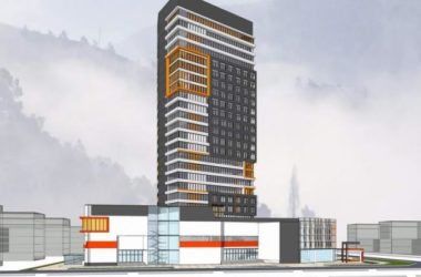 Sketchup办公模型|高层办公楼，现代风格，底商-BIM建筑网