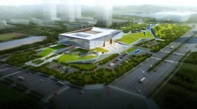 Sketchup文化模型|多层市民中心，现代风格，文化建筑